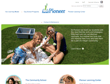 Tablet Screenshot of pioneerdayschool.org